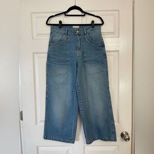 Free People We The Free Piper Mid-Rise Crop Wide-Leg Jeans